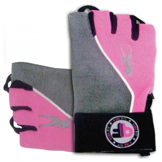 Guantes Gris/Rosa